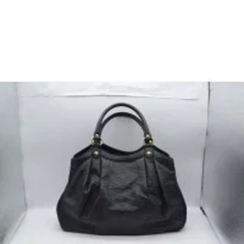 Gucci Noir Leather ssima Shima Handbag Suki Black